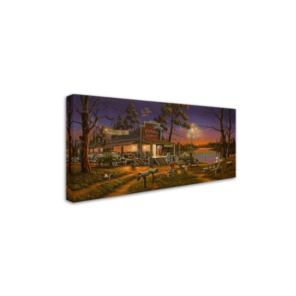 Geno Peoples 'Small Town Celebration' Canvas Art,12x24